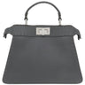 フェンディ FENDI ピーカブー アイシーユー スモール 8BN327 アスファルト ローマンレザー 2WAYバッグ シルバー金具 バイカラー セレリア ハンドバッグ ショルダー