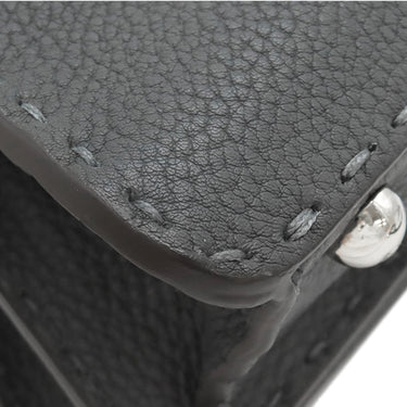 フェンディ FENDI ピーカブー アイシーユー スモール 8BN327 アスファルト ローマンレザー 2WAYバッグ シルバー金具 バイカラー セレリア ハンドバッグ ショルダー