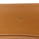 セリーヌ CELINE スモール バーティカル カバ ナチュラル×タン キャンバス レザー 2WAYバッグ ゴールド金具 ベージュ ブラウン トート ショルダー