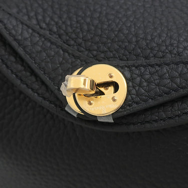 エルメス HERMES リンディ 2 ミニ 20 ブラック トリヨンクレマンス ショルダーバッグ ゴールド金具 新品 未使用 黒