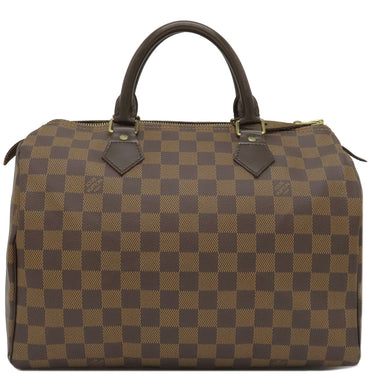 ルイヴィトン LOUIS VUITTON スピーディ30 N41531 ダミエエベヌ ダミエキャンバス ハンドバッグ ゴールド金具 茶 ボストン