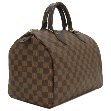ルイヴィトン LOUIS VUITTON スピーディ30 N41531 ダミエエベヌ ダミエキャンバス ハンドバッグ ゴールド金具 茶 ボストン