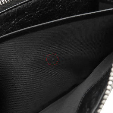 バレンシアガ BALENCIAGA ラウンドファスナー グラフィティ 510477 ブラック レザー 長財布 シルバー金具 黒