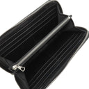 バレンシアガ BALENCIAGA ラウンドファスナー グラフィティ 510477 ブラック レザー 長財布 シルバー金具 黒