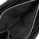 バレンシアガ BALENCIAGA ラウンドファスナー グラフィティ 510477 ブラック レザー 長財布 シルバー金具 黒