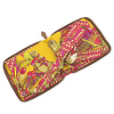 エルメス HERMES シルキーポップ イエロー×ピンク×マルチカラー シルク レザー トートバッグ シルバー金具 【LA DANSE DU CHEVAL MARWARI/マールワーリ馬のダンス】 折りたたみ