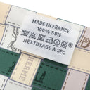 エルメス HERMES ツイリー グリ×カーキ×オークル シルク スカーフ 【BOLDUC AU CARRE/ボルデュック チェック】