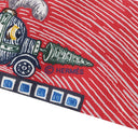 エルメス HERMES ツイリー ブルー×ベージュドレ×ブラウン シルク スカーフ 【SUPER SILK QUEST/スーパー シルク クエスト】