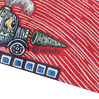 エルメス HERMES ツイリー ブルー×ベージュドレ×ブラウン シルク スカーフ 【SUPER SILK QUEST/スーパー シルク クエスト】