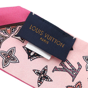ルイヴィトン LOUIS VUITTON バンドー BB イノセンス スワン M71494 ピンク シルク スカーフ アヒル