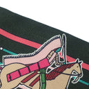 エルメス HERMES ツイリー ヴェールフォンセ×ローズヴィフ×ブラック シルク スカーフ 【PANI LA SHAR PAWNEE/パウニー族の首長】