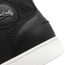 クリスチャンルブタン Christian Louboutin MIXKEOLOUIS FLAT ブラック キャンバス レザー 42 1/2 スニーカー ブラック金具 黒 スタッズ