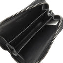 ボッテガヴェネタ BOTTEGA VENETA イントレチャート ファスナー付き コインパース 114075V001N1000 ブラック ラムスキン コインケース ガンメタル金具 黒