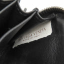 ボッテガヴェネタ BOTTEGA VENETA イントレチャート ファスナー付き コインパース 114075V001N1000 ブラック ラムスキン コインケース ガンメタル金具 黒