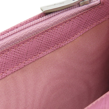 フェラガモ FERRAGAMO ガンチーニ 二つ折り長財布 224633 パープル レザー 長財布 シルバー金具 紫