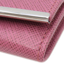 フェラガモ FERRAGAMO ガンチーニ 二つ折り長財布 224633 パープル レザー 長財布 シルバー金具 紫