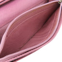 フェラガモ FERRAGAMO ガンチーニ 二つ折り長財布 224633 パープル レザー 長財布 シルバー金具 紫