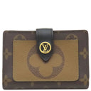 ルイヴィトン LOUIS VUITTON ポルトフォイユ ジュリエット M69432 モノグラム モノグラムキャンバス モノグラムリバースキャンバス 二つ折り財布 ゴールド金具 茶 LVサークル