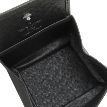 ルイヴィトン LOUIS VUITTON ポルトモネ ボワット M30382 アルドワーズ タイガ コインケース シルバー金具 黒 小銭入れ