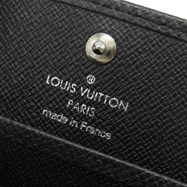 ルイヴィトン LOUIS VUITTON ポルトモネ ボワット M30382 アルドワーズ タイガ コインケース シルバー金具 黒 小銭入れ