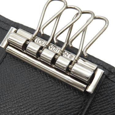 ルイヴィトン LOUIS VUITTON ミュルティクレ4 M30522 アルドワーズ タイガ キーケース シルバー金具 黒 鍵入れ