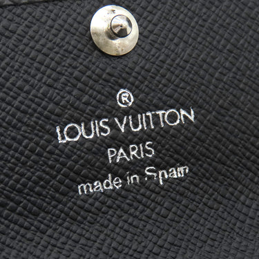 ルイヴィトン LOUIS VUITTON ミュルティクレ4 M30522 アルドワーズ タイガ キーケース シルバー金具 黒 鍵入れ