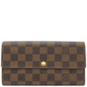 ルイヴィトン LOUIS VUITTON ポルトフォイユ サラ N61734 ダミエエベヌ ダミエキャンバス 長財布 ゴールド金具 茶 二つ折り