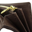 ルイヴィトン LOUIS VUITTON ポルトフォイユ サラ N61734 ダミエエベヌ ダミエキャンバス 長財布 ゴールド金具 茶 二つ折り