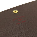 ルイヴィトン LOUIS VUITTON ポルトフォイユ サラ N61734 ダミエエベヌ ダミエキャンバス 長財布 ゴールド金具 茶 二つ折り