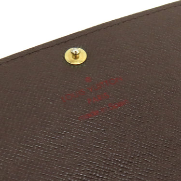 ルイヴィトン LOUIS VUITTON ポルトフォイユ サラ N61734 ダミエエベヌ ダミエキャンバス 長財布 ゴールド金具 茶 二つ折り