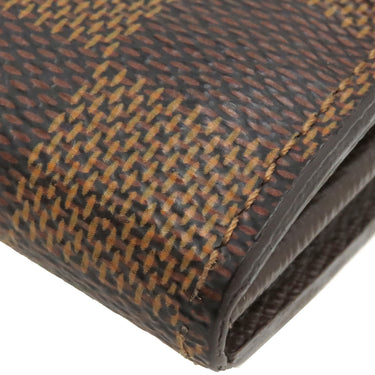 ルイヴィトン LOUIS VUITTON ポルトフォイユ サラ N61734 ダミエエベヌ ダミエキャンバス 長財布 ゴールド金具 茶 二つ折り