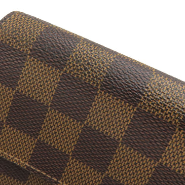 ルイヴィトン LOUIS VUITTON ポルトフォイユ サラ N61734 ダミエエベヌ ダミエキャンバス 長財布 ゴールド金具 茶 二つ折り