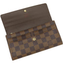 ルイヴィトン LOUIS VUITTON ポルトフォイユ サラ N61734 ダミエエベヌ ダミエキャンバス 長財布 ゴールド金具 茶 二つ折り