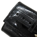 グッチ GUCCI マイクログッチシマ ホースビット 309759 ブラック パテントレザー キーケース ゴールド金具 黒 6連 6本