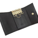 グッチ GUCCI マイクログッチシマ ホースビット 309759 ブラック パテントレザー キーケース ゴールド金具 黒 6連 6本