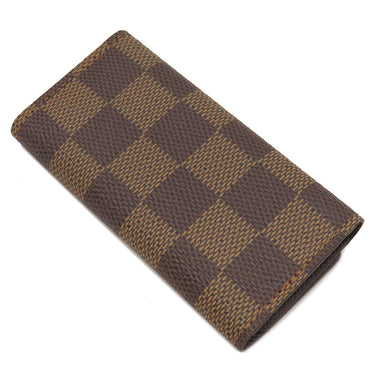 ルイヴィトン LOUIS VUITTON ミュルティクレ4 N62631 ダミエエベヌ ダミエキャンバス キーケース ゴールド金具 茶 ブラウン