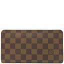 ルイヴィトン LOUIS VUITTON ポルトモネジップ N61728 ダミエエベヌ　 ダミエキャンバス 長財布 ゴールド金具 茶 ラウンドファスナー
