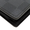 ルイヴィトン LOUIS VUITTON ポルトフォイユ マルコ NM N63336 ダミエグラフィット ダミエグラフィットキャンバス 二つ折り財布 シルバー金具 黒 グレー