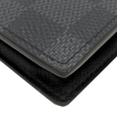 ルイヴィトン LOUIS VUITTON ポルトフォイユ マルコ NM N63336 ダミエグラフィット ダミエグラフィットキャンバス 二つ折り財布 シルバー金具 黒 グレー