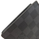 ルイヴィトン LOUIS VUITTON ポルトフォイユ マルコ NM N63336 ダミエグラフィット ダミエグラフィットキャンバス 二つ折り財布 シルバー金具 黒 グレー