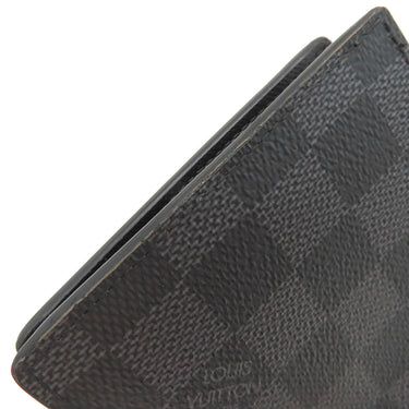 ルイヴィトン LOUIS VUITTON ポルトフォイユ マルコ NM N63336 ダミエグラフィット ダミエグラフィットキャンバス 二つ折り財布 シルバー金具 黒 グレー