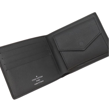 ルイヴィトン LOUIS VUITTON ポルトフォイユ マルコ NM N63336 ダミエグラフィット ダミエグラフィットキャンバス 二つ折り財布 シルバー金具 黒 グレー