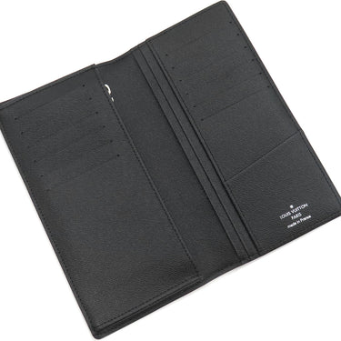 ルイヴィトン LOUIS VUITTON ポルトフォイユ ブラザ N62665 ダミエグラフィット ダミエグラフィットキャンバス 長財布 シルバー金具 黒 グレー