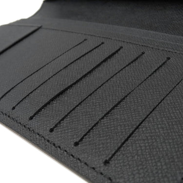 ルイヴィトン LOUIS VUITTON ポルトフォイユ ブラザ N62665 ダミエグラフィット ダミエグラフィットキャンバス 長財布 シルバー金具 黒 グレー