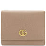 グッチ GUCCI プチマーモント コンパクトウォレット 474746 ベージュ レザー 三つ折り財布 ゴールド金具