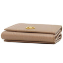 グッチ GUCCI プチマーモント コンパクトウォレット 474746 ベージュ レザー 三つ折り財布 ゴールド金具