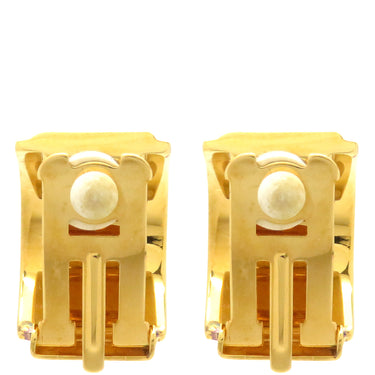 エルメス HERMES エマイユ ネイビーXゴールド GP 七宝焼き イヤリング 七宝