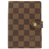 ルイヴィトン LOUIS VUITTON アジェンダ PM R20700 ダミエエベヌ ダミエキャンバス 手帳カバー 茶 システム手帳 ダイアリー スケジュール帳