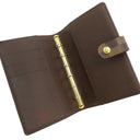 ルイヴィトン LOUIS VUITTON アジェンダ PM R20700 ダミエエベヌ ダミエキャンバス 手帳カバー 茶 システム手帳 ダイアリー スケジュール帳