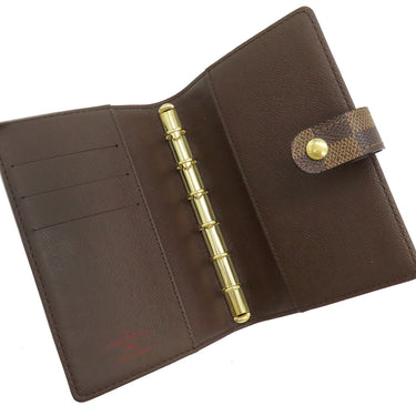 ルイヴィトン LOUIS VUITTON アジェンダ PM R20700 ダミエエベヌ ダミエキャンバス 手帳カバー 茶 システム手帳 ダイアリー スケジュール帳